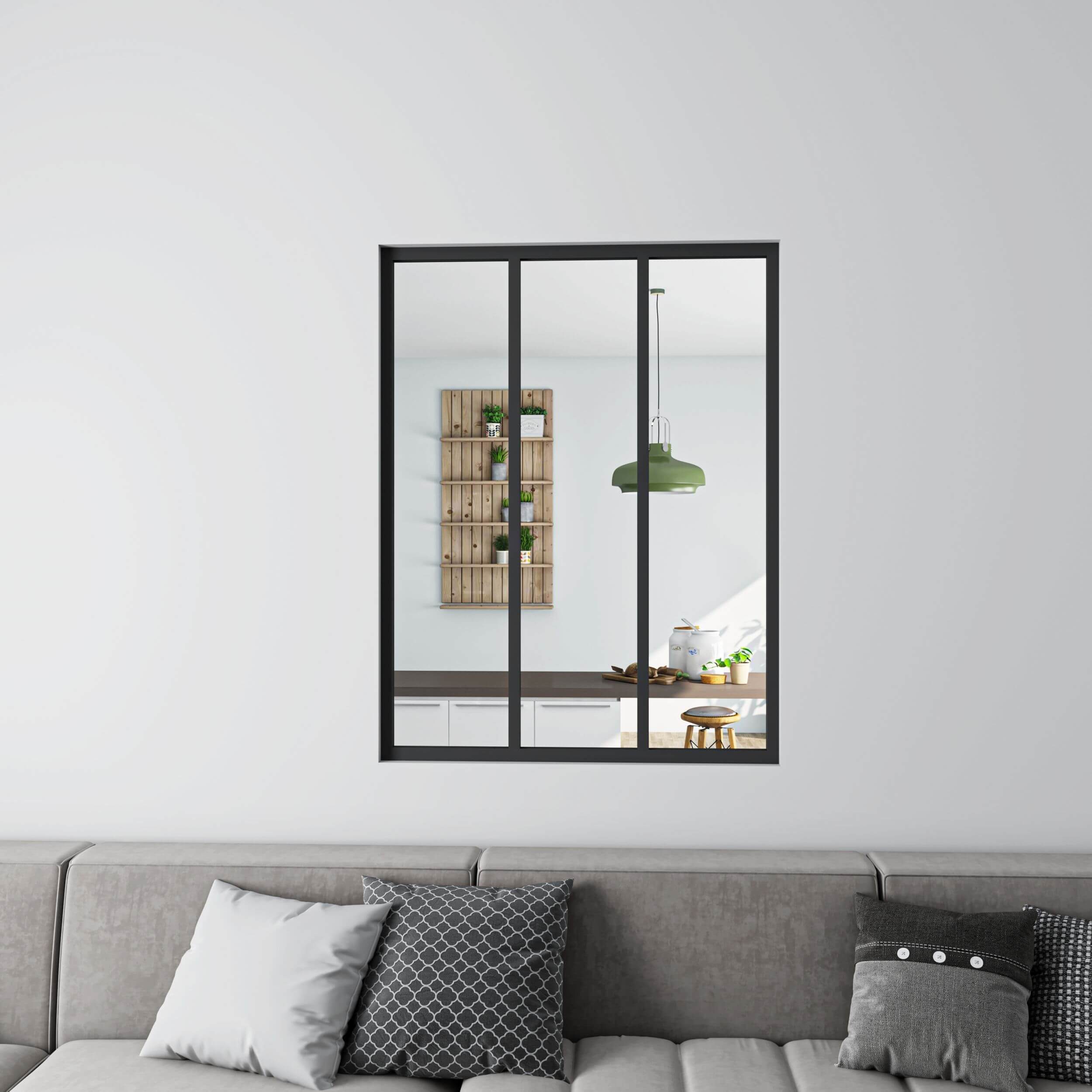 Duschparadies Fenster Fenster ESG glas Duschtrennung Trennwände aus Glas, (Set), BxH:286x1018