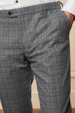 Next Anzughose Slim-Fit Anzughose aus Wollgemisch mit Karos (1-tlg)