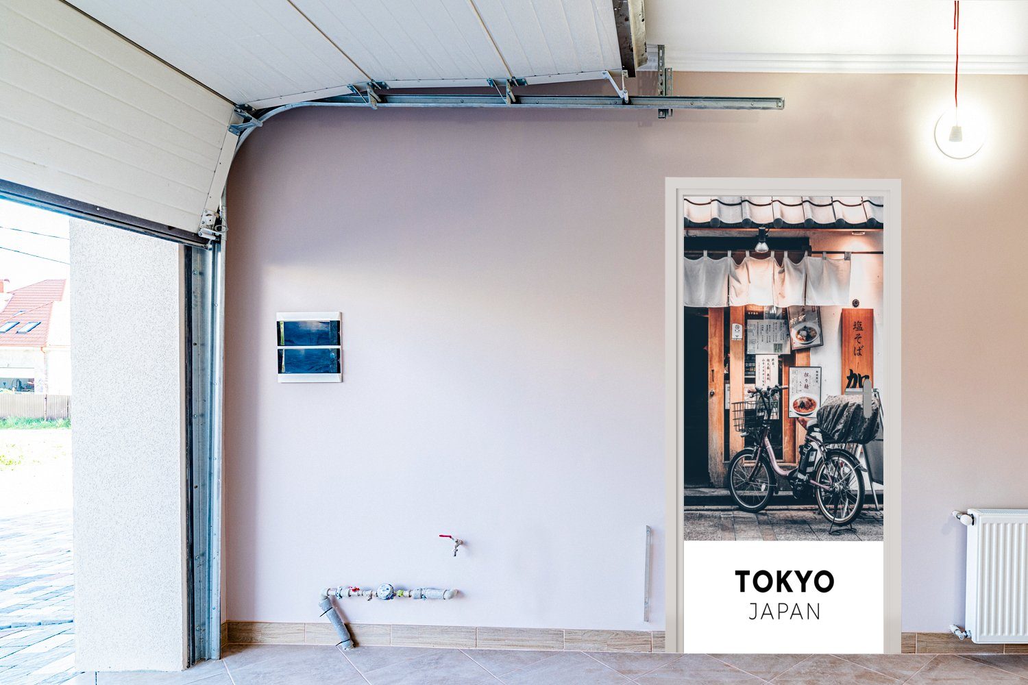 MuchoWow Türtapete Tokio - St), Türaufkleber, bedruckt, 75x205 - Matt, Restaurant, Tür, cm für (1 Fototapete Japan