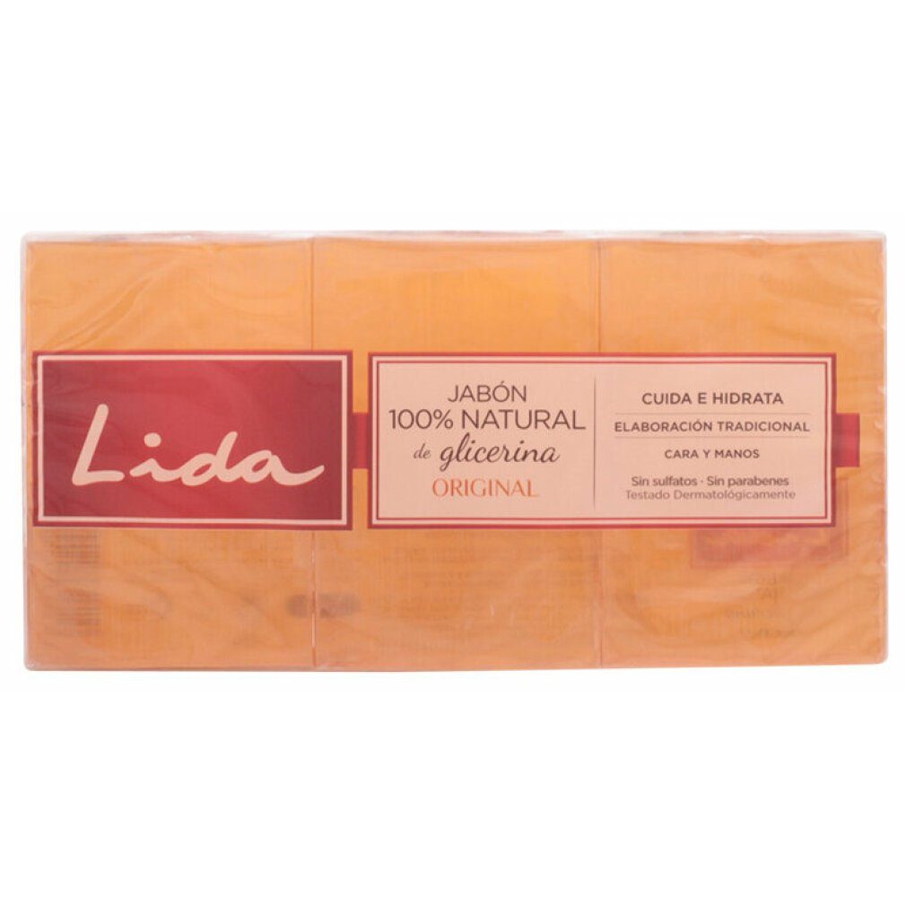 Lida Gesichtsmaske Lida Glycerin Natural Soap (3 Stück)