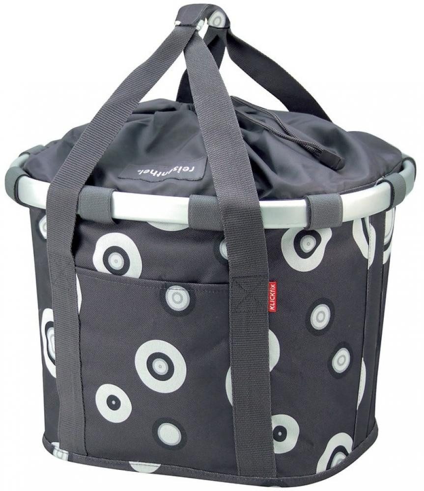 KlickFix Fahrradkorb KLICKfix Fahrradkorb Fahrradtasche Bikebasket Reisenthel anthrazit 28x