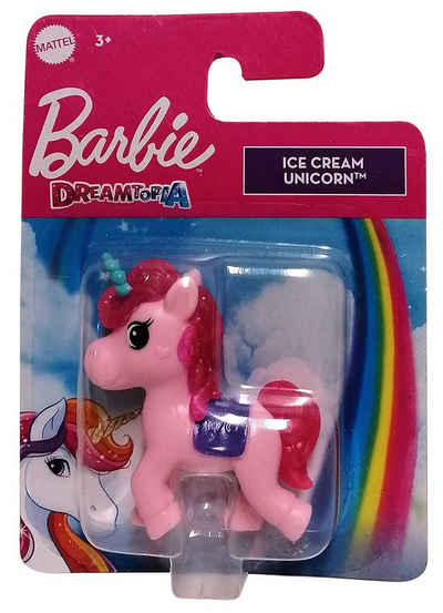 Mattel® Spielfigur Mattel HFG32 Barbie Dreamtopia Ice Cream Unicorn rosa, pinke Glitzer M