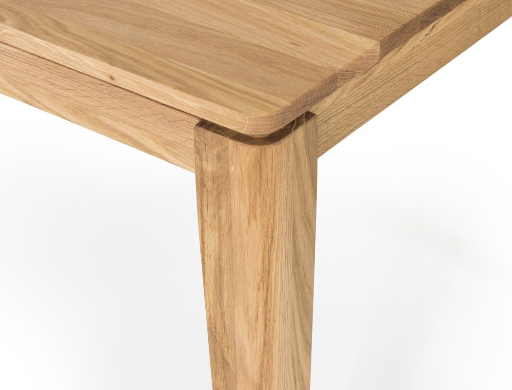 Tisch Jeta Spar-Set, Brussels massiv cm natur expendio Horand, Stühle (komplette 140(190)x90 Eiche Tischgruppe, Essgruppe + 5-tlg), braun