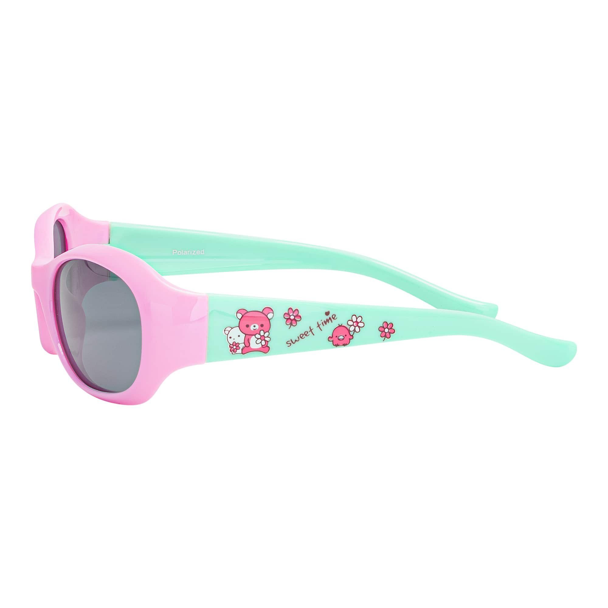 BEZLIT Eyewear Retrosonnenbrille Mädchen Kinder Sonnenbrille Blümchen Stil (1-St) mit polarisierten Linsen