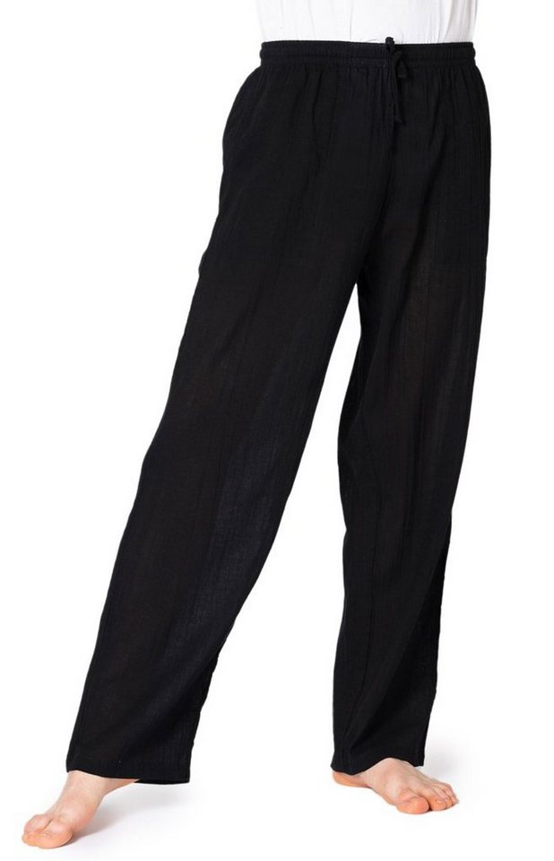 PANASIAM Stoffhose Sommerhose PaSalu extra dünner Stoff für die sehr heißen Tage 100% Baumwolle Unisex Freizeithose für Damen & Herren Relaxhose