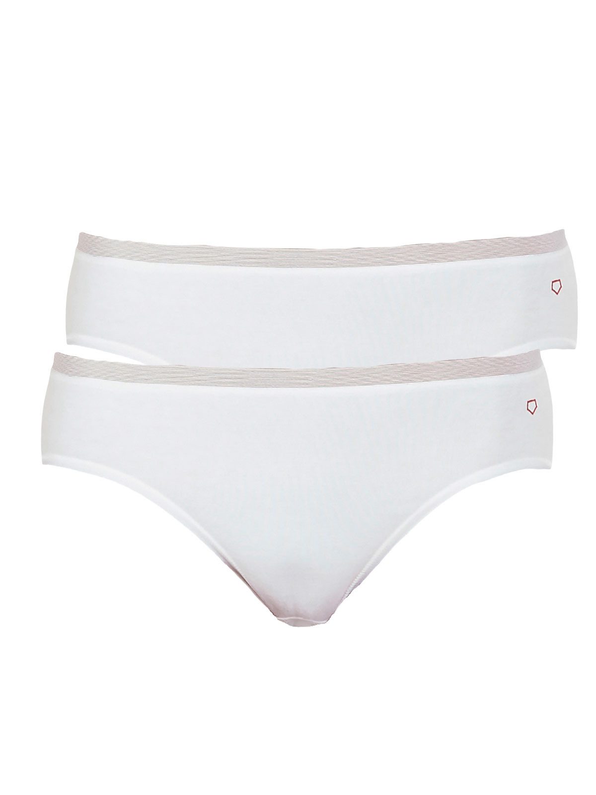 Hüftslip 2er Pack Damen Hüftslip Baumwolle-Elasthan