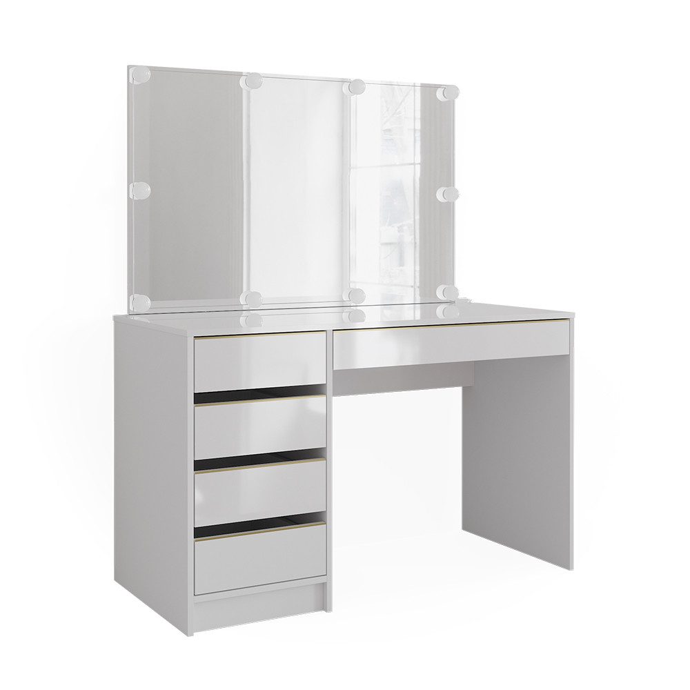Vicco Schminktisch Sherry, Weiß, 120 cm günstig online kaufen