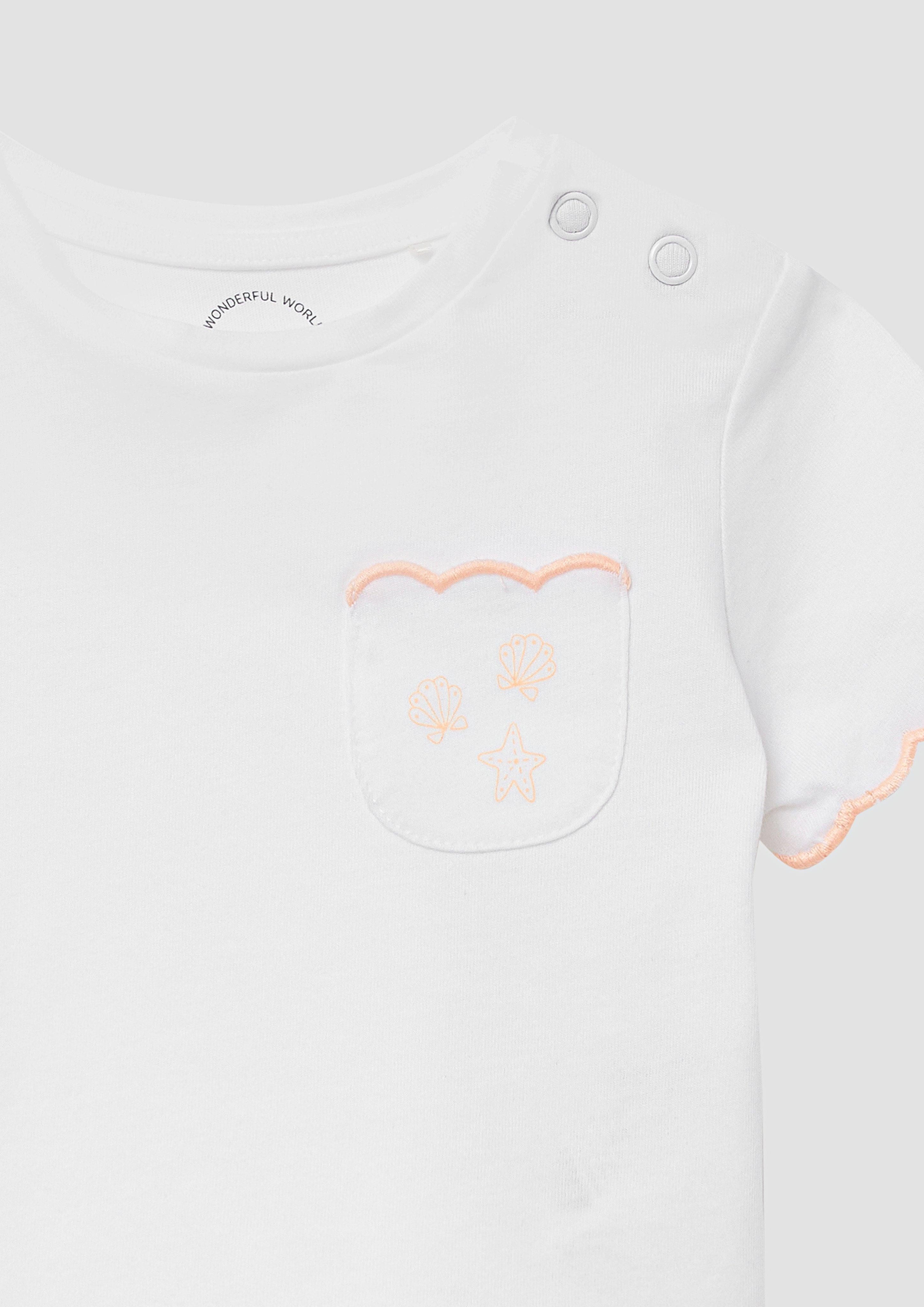 s.Oliver Kurzarmshirt Jersey-T-Shirt mit Bogenkante und günstig online kaufen