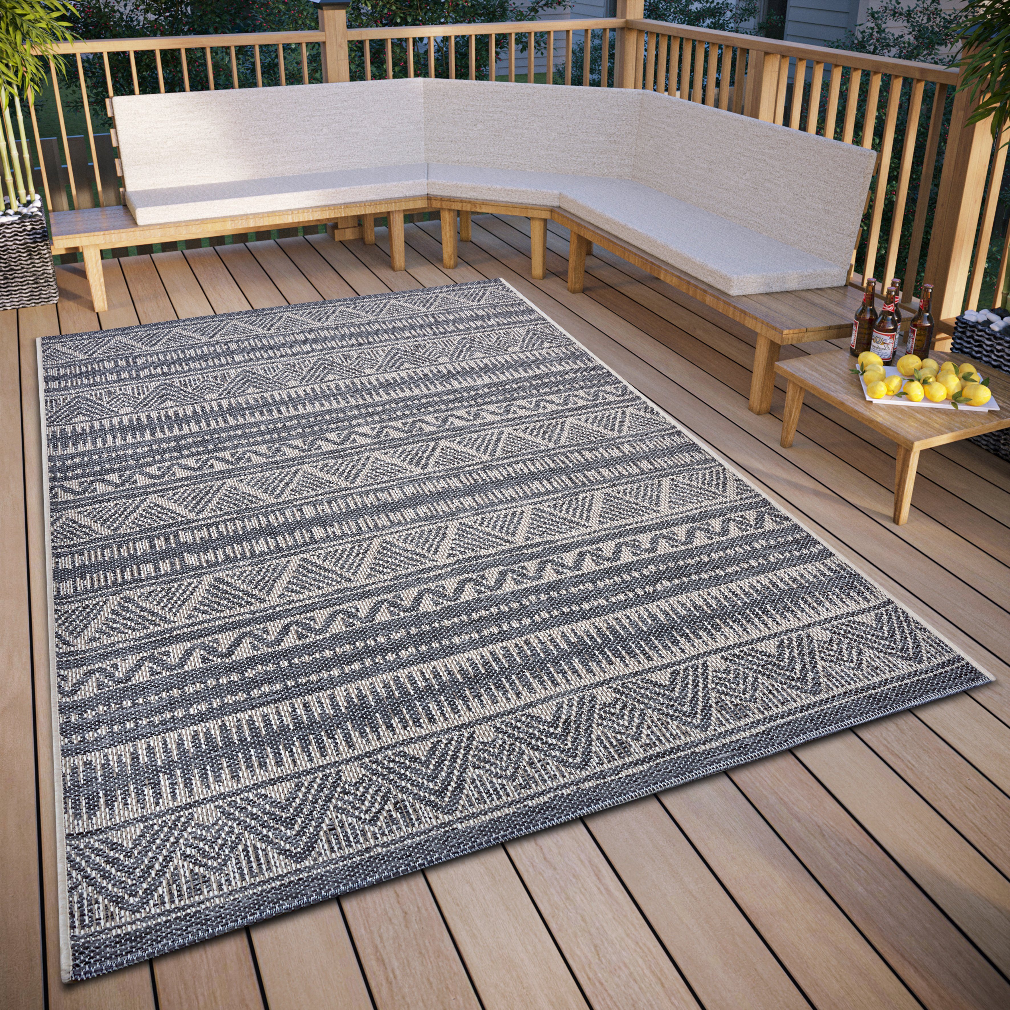 HANSE Home Teppich Loto, rechteckig, Höhe: 6 mm, strapazierfähig, pflegeleicht, robust, In- und Outdoor, wetterfest