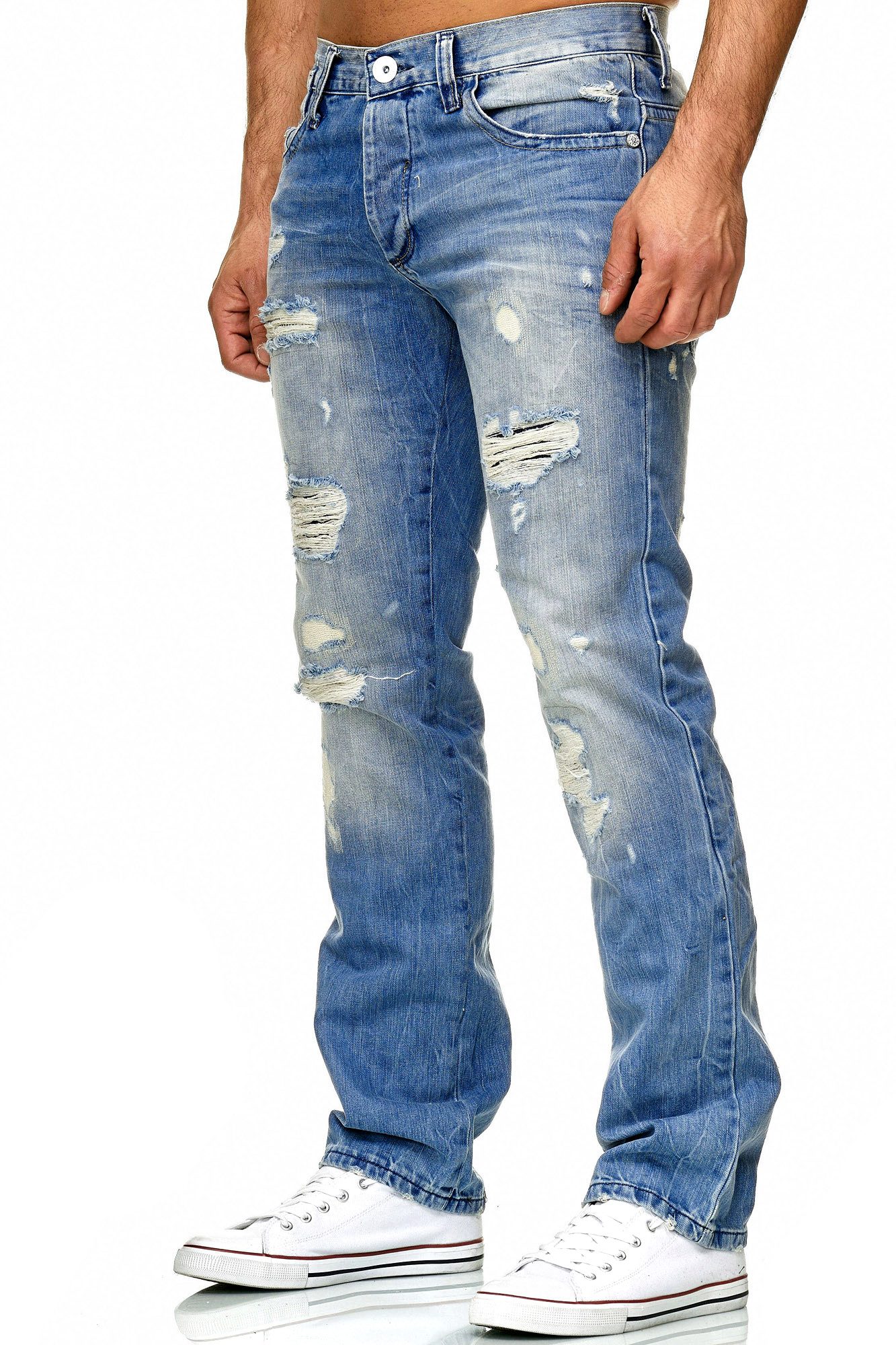 RedBridge Destroyed-Jeans Rebel Stil Regular Fit Premium Qualität günstig online kaufen