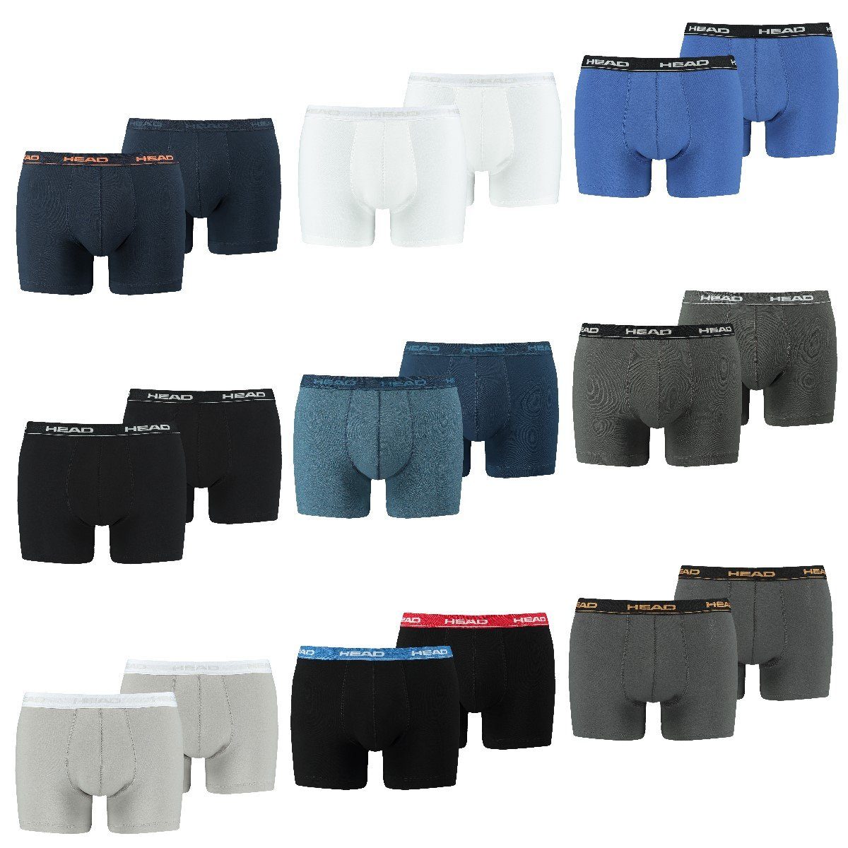 - 8 (8-St., Boxershorts Head 8er-Pack) Head 310 Pack Boxer er White