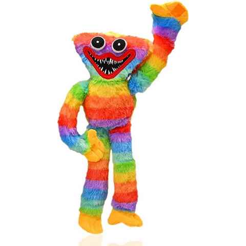 Wiztex Kuscheltier Huggy Wuggy Poppy Playtime Stofftier, 40cm Regenbogen Huggy Plüschtier