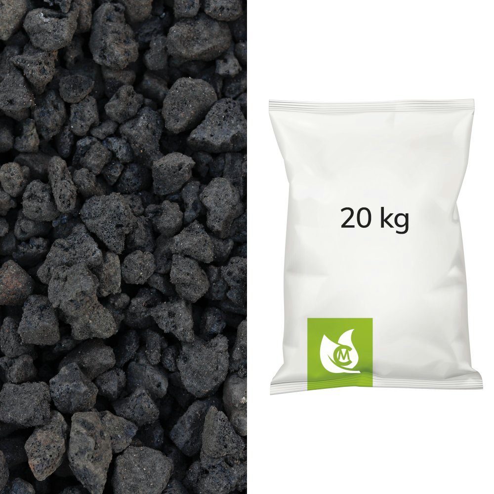 CM-Gartendesign Lavasteine Lavamulch, (16/32mm, schwarz), 20L