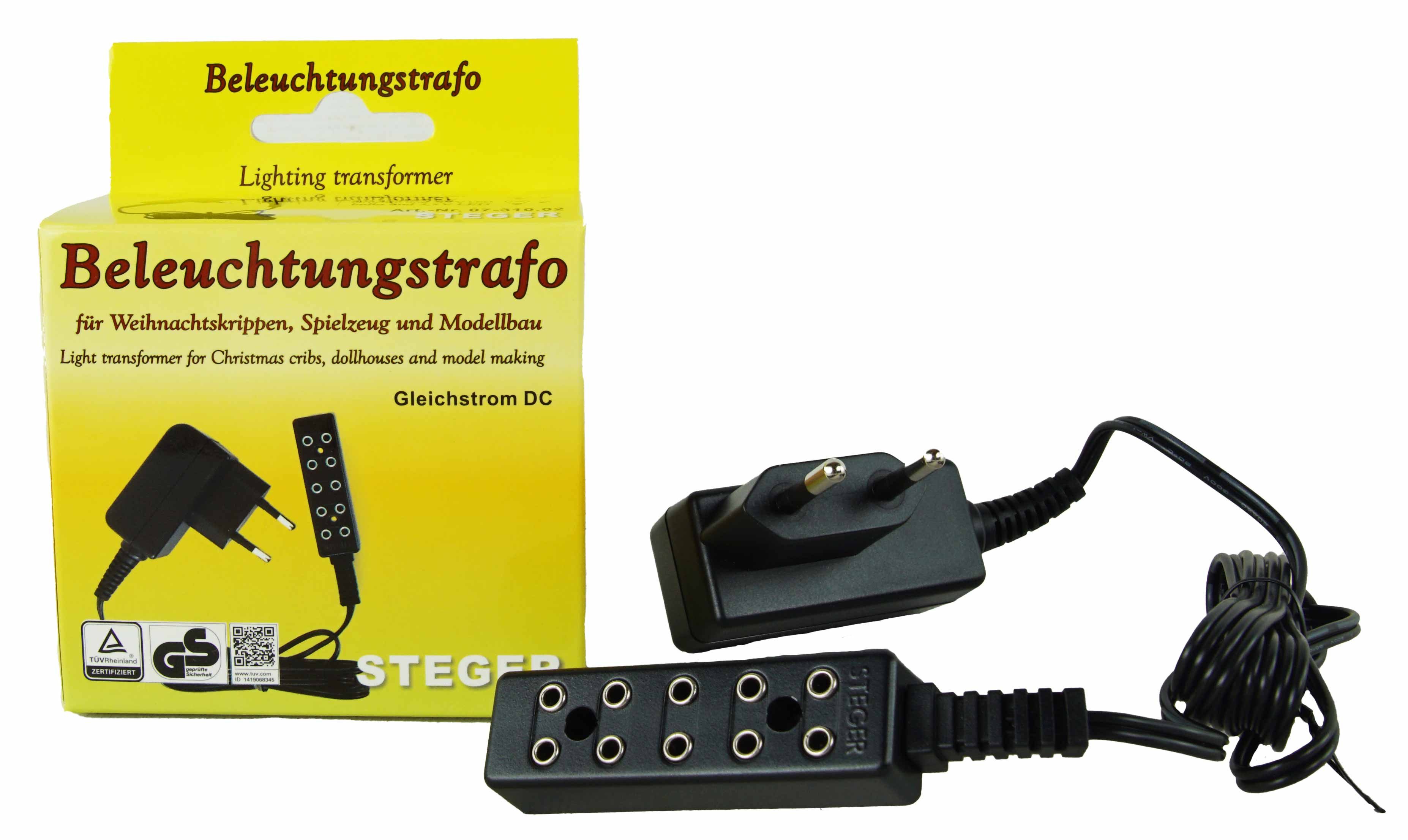 Franz Steger Transformatorenbau GmbH Beleuchtungstrafo für Krippen Trafo (Beleuchtungstrafo, Flackerlichttrafo, Dauerlichttrafo)