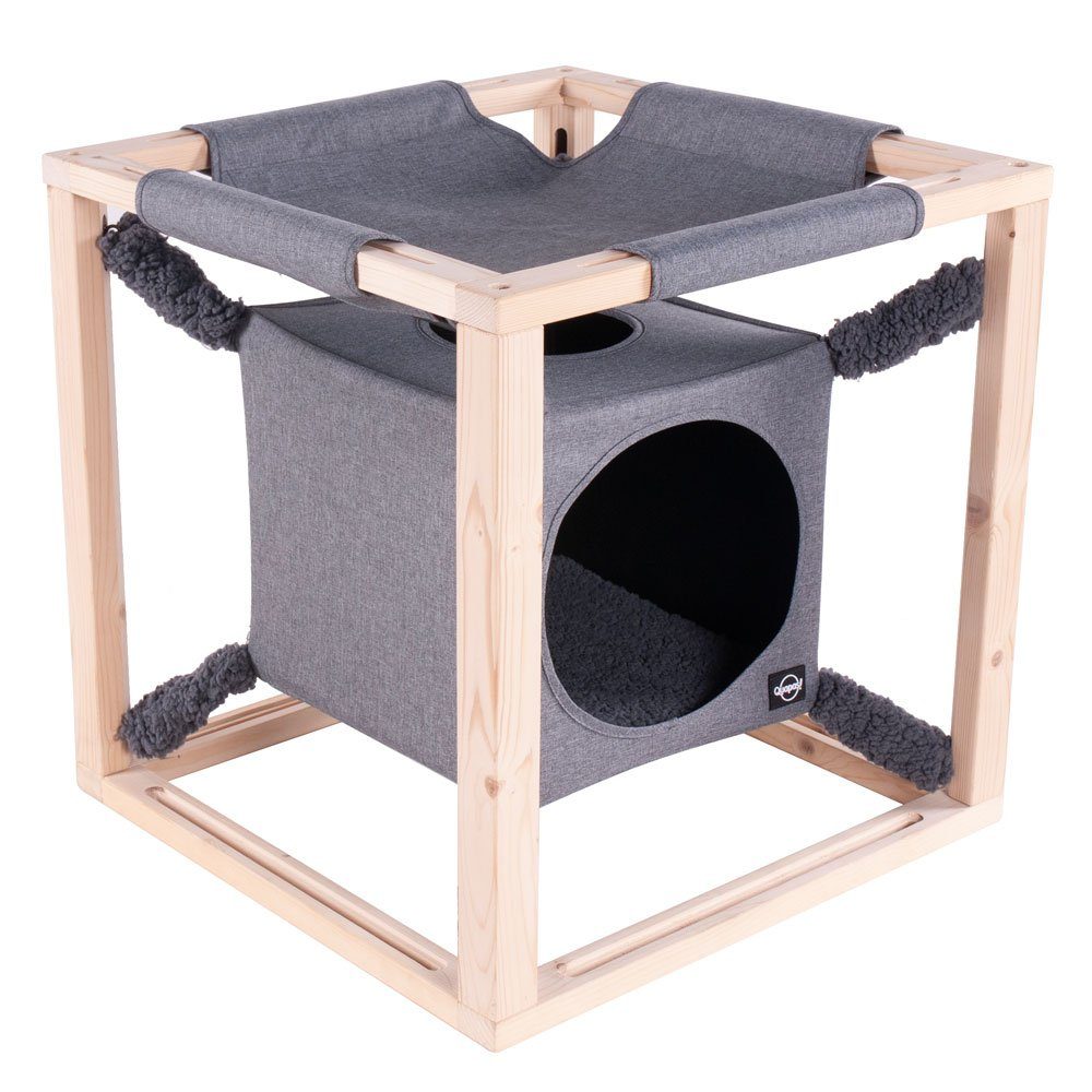 Quapas! Schlafhöhle QUAPAS! Katzenhöhle Catcube M - grau