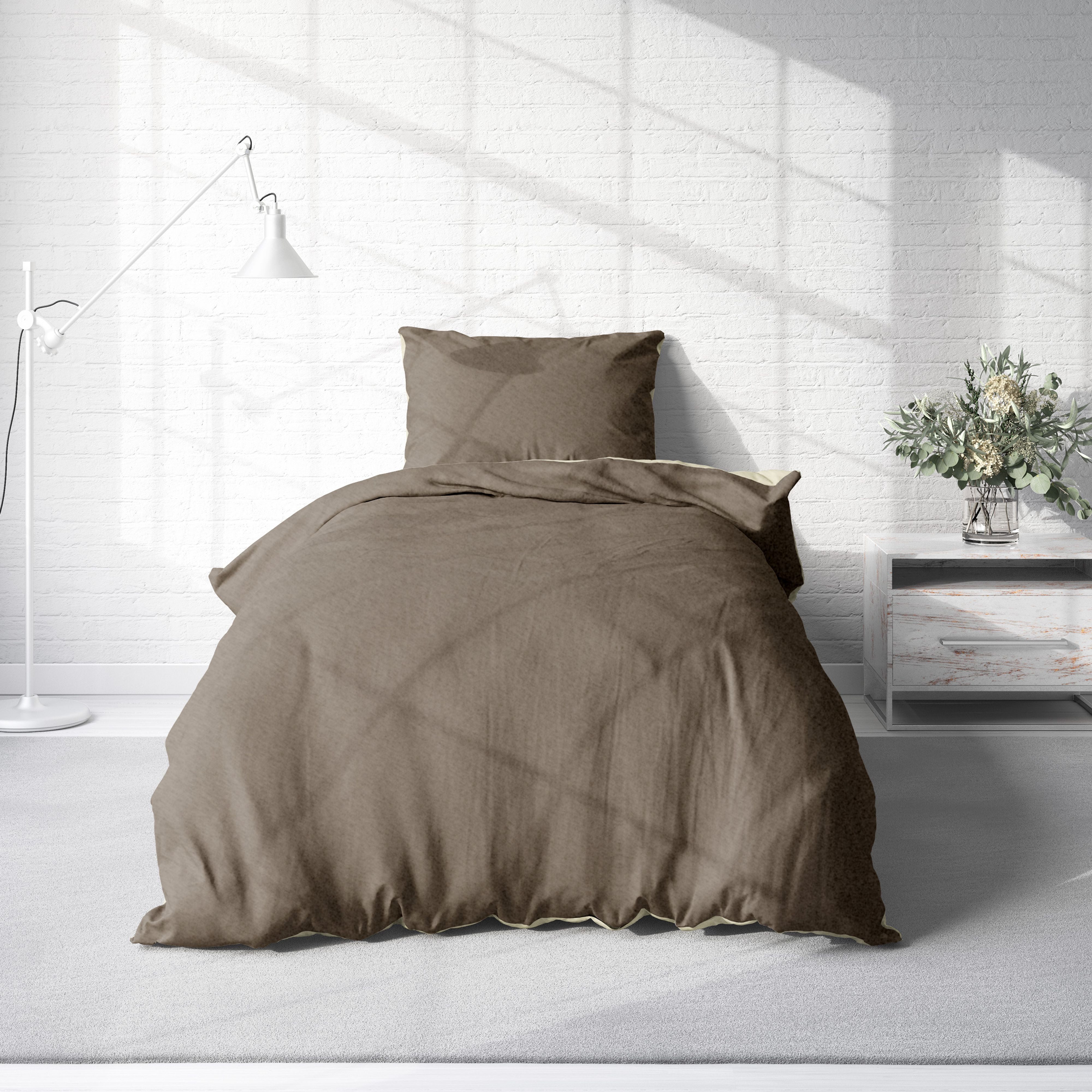 One Home Bettwäsche Doubleface Unifarben, Fleece, günstig online kaufen