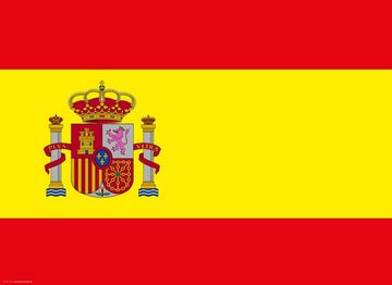 Platzset, Tischsets I Platzsets - Spanien Flagge - 10 Stück aus hochwertigem Papier 44 x 32 cm, Tischsetmacher