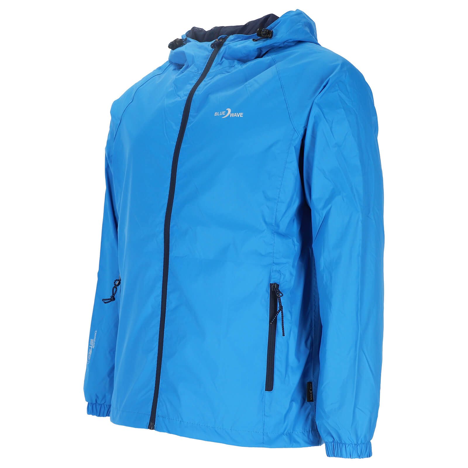 Blue Wave Funktionsjacke Fabian Herren Regenjacke - Wander- & Fahrradjacke inklusive Packsack Wasserdicht, Winddicht, Atmungsaktiv, Verschweißte Nähte, Mesh-Fut – Bild 4 von 5