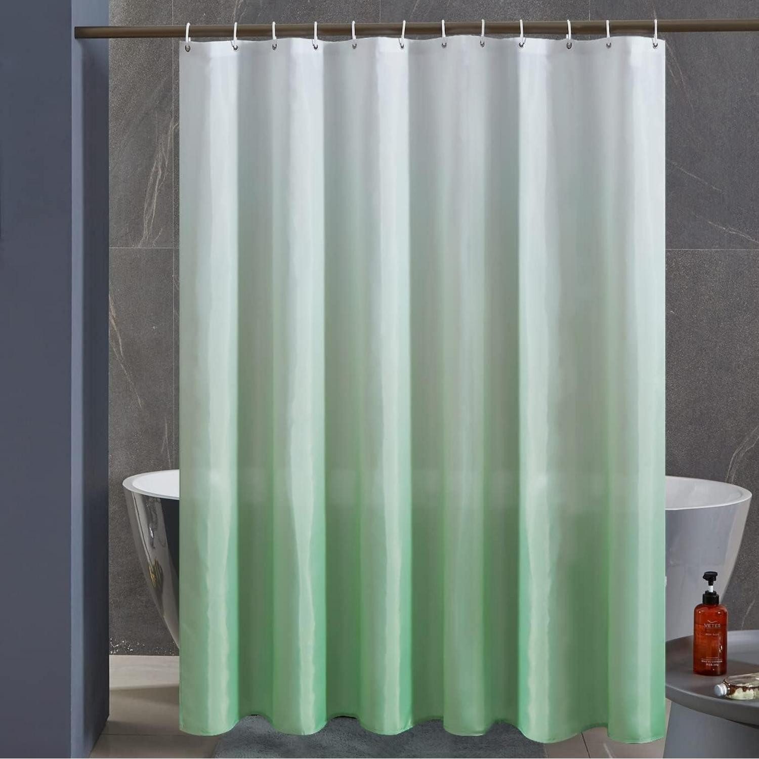 Furlinic Duschvorhang Duschvorhang 180x200 Anti-schimmel Wasserdicht Waschbar für Badewanne