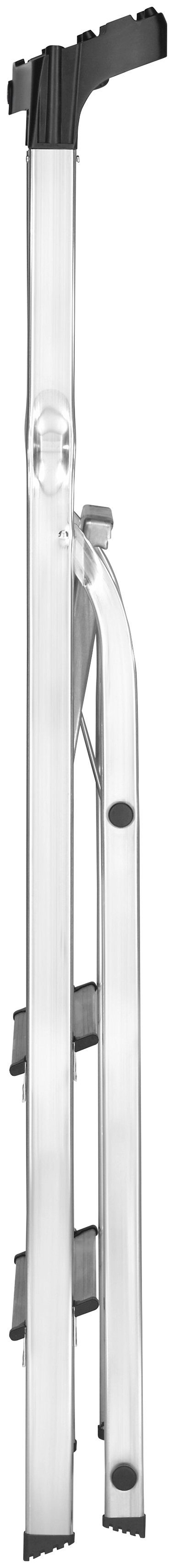 Hailo Stehleiter L60 StandardLine, Alu-Sicherheits-Stehleiter 3 Stufen