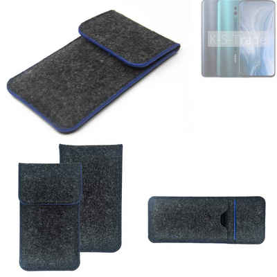 K-S-Trade Handyhülle für Oppo Reno10 Pro+ Global, Handy-Hülle Schutz-Hülle Filztasche Pouch Tasche Case Sleeve