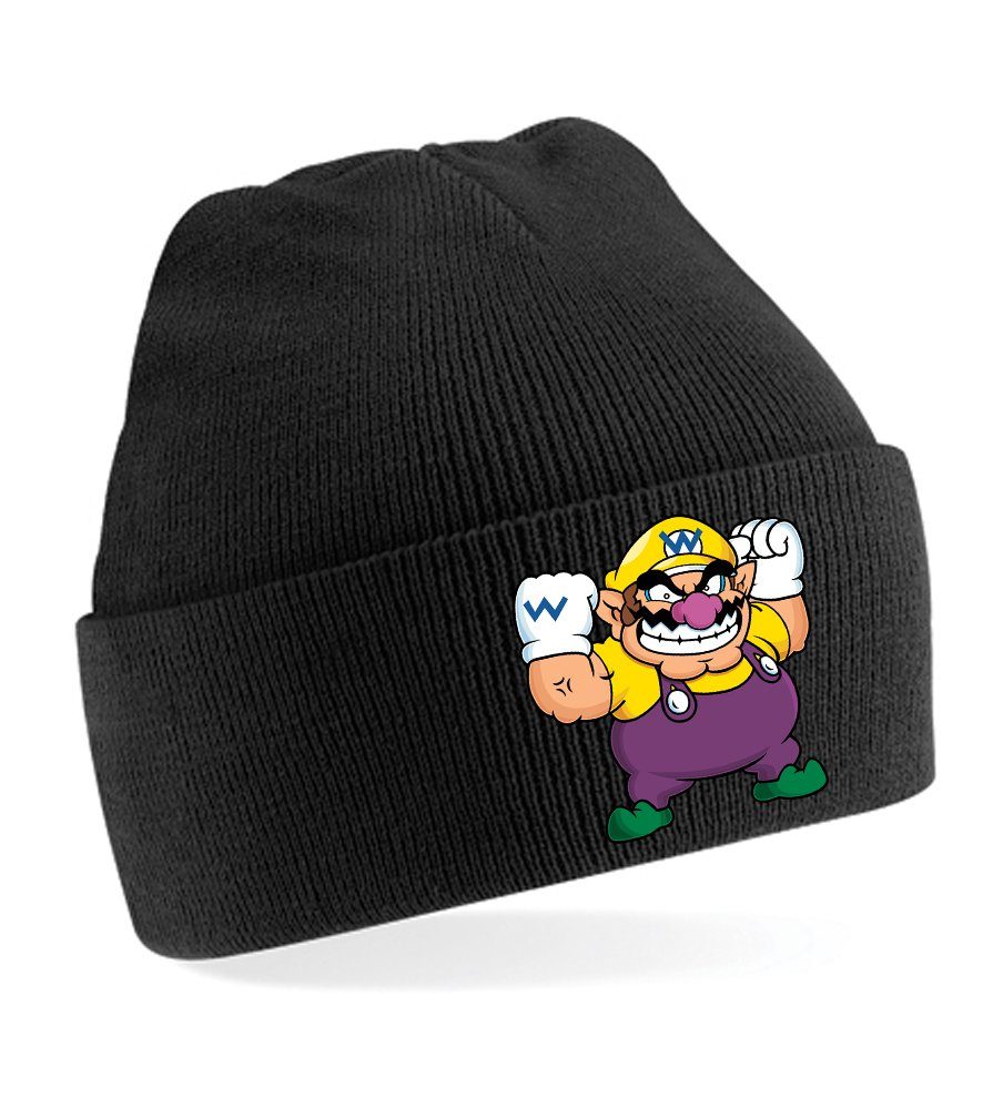 Blondie & Brownie Beanie Unisex Erwachsenen Mütze Wario Mario Gegner Gaming Schwarz