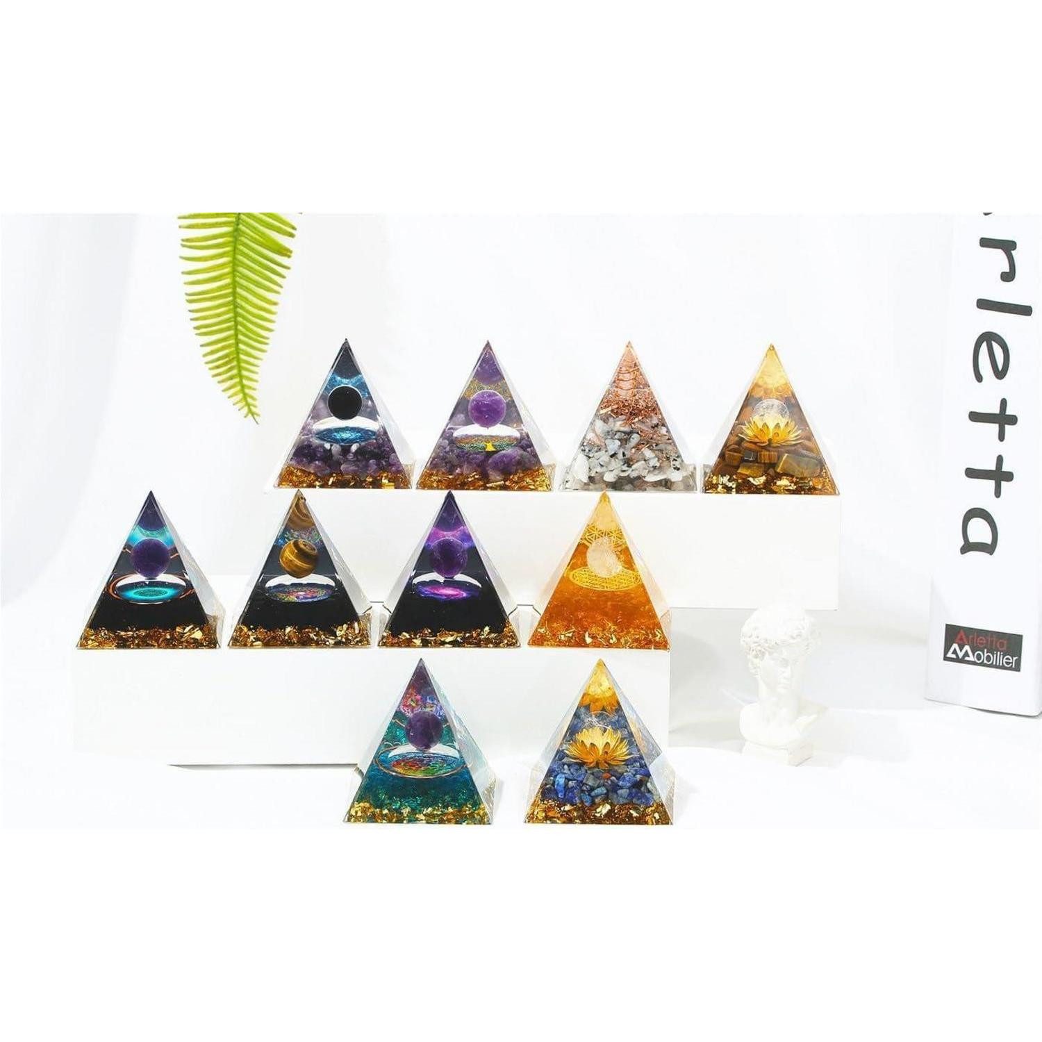 LuxusKollektion Edelstein Pyramide Edelsteine Kristalle Reiki Esoterik Geschenke Lapislazuli, (1-St) – Bild 5 von 5