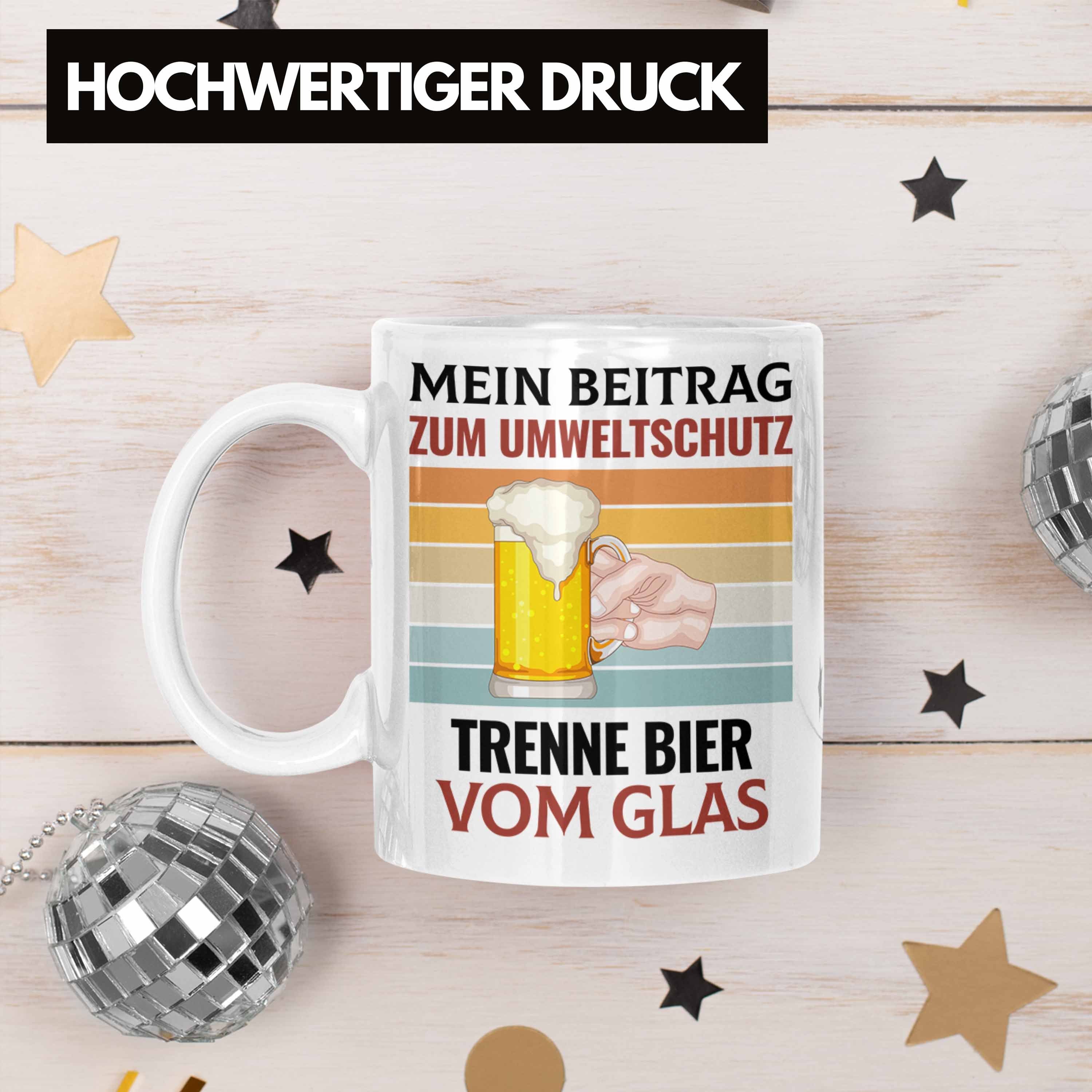Tasse Saufen Vom Bier-Trinker Geschenkide Alkohol Trenne Tasse Ich Trendation Weiss Glas Bier