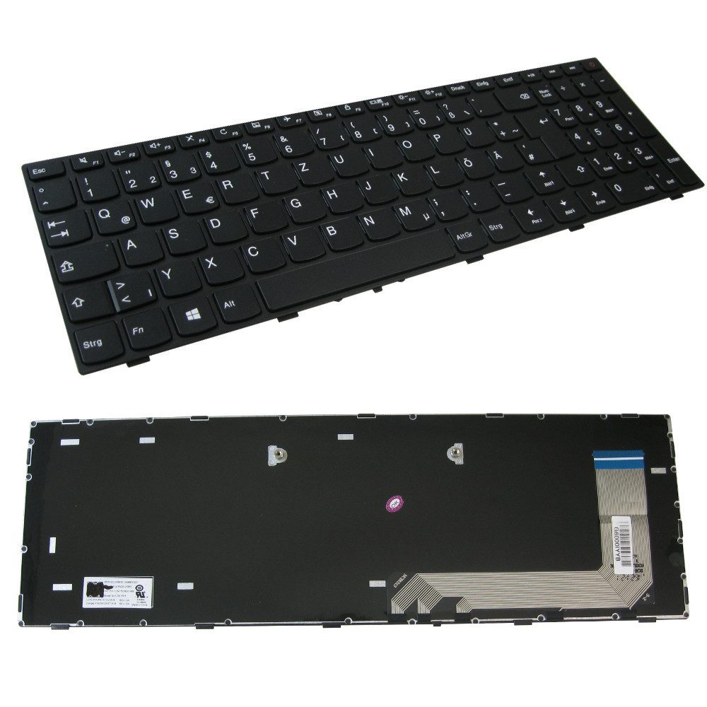 Trade-Shop Ersatz passend für Lenovo Ideapad 5N20L25908, PK131NT3A00 Tastatur (Tastenbelegung: Deutsch, QWERTZ / Farbe: Schwarz)