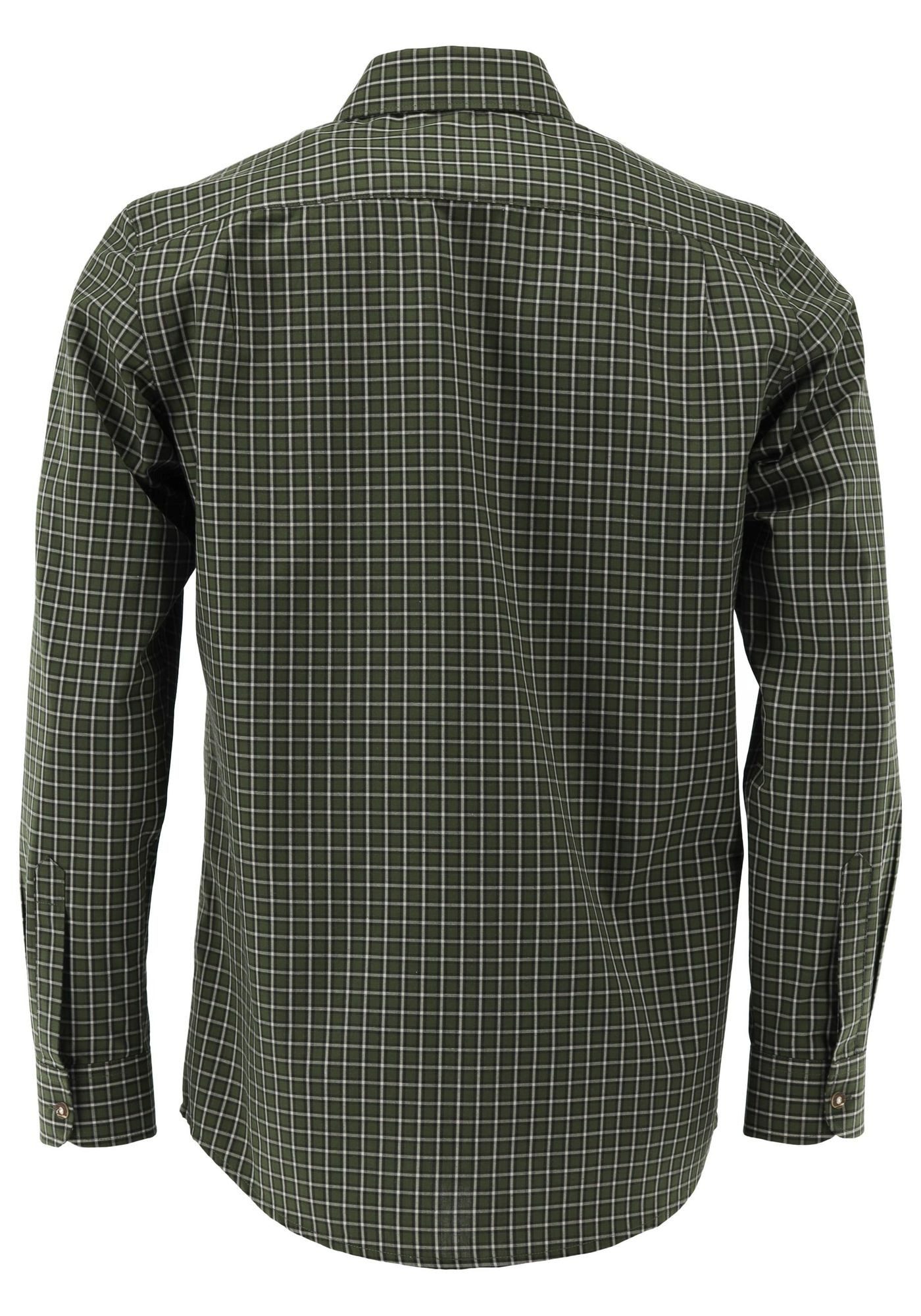 OS Trachten Outdoorhemd Ratyp Langarm Jagdhemd mit Hirsch-Stickerei auf der günstig online kaufen