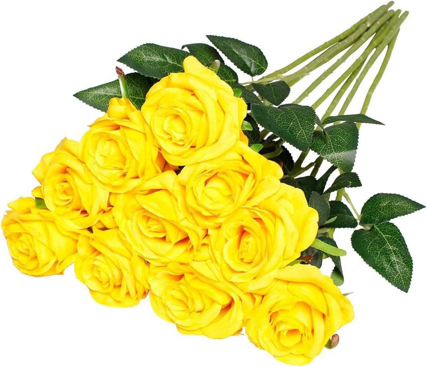 Kunstblumenstrauß künstliche Seidenrose Blume für Hochzeit günstig online kaufen