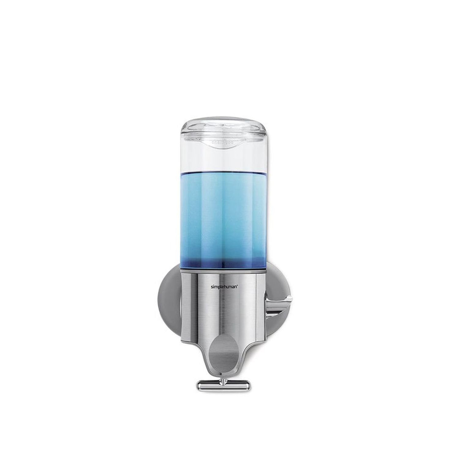 simplehuman Seifenspender Spender mit Wandhalterung 444 ml Edelstahl
