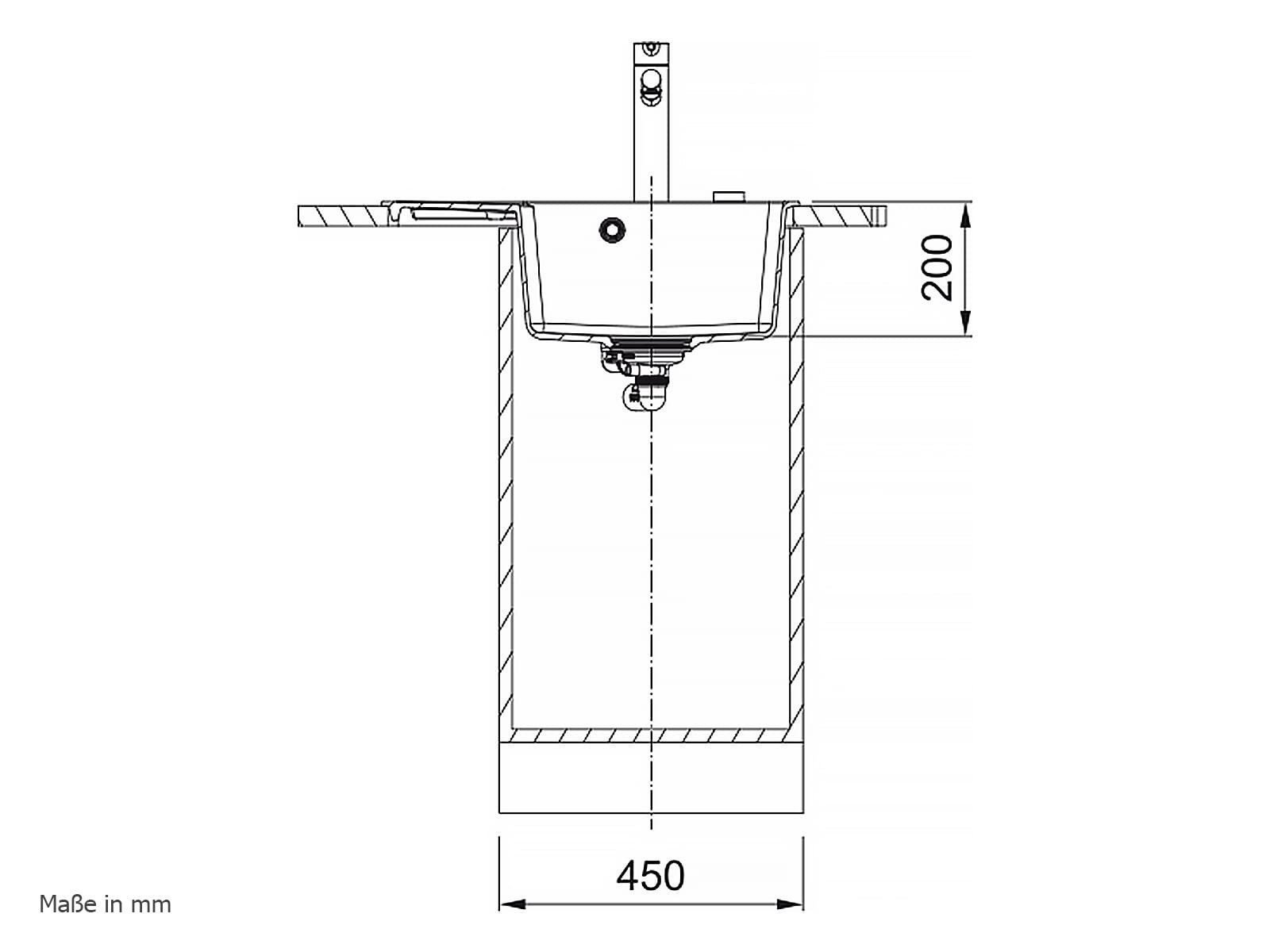 FRANKE Granitspüle, rechteckig, 62/50 cm, (1 St), aus Sanitized®