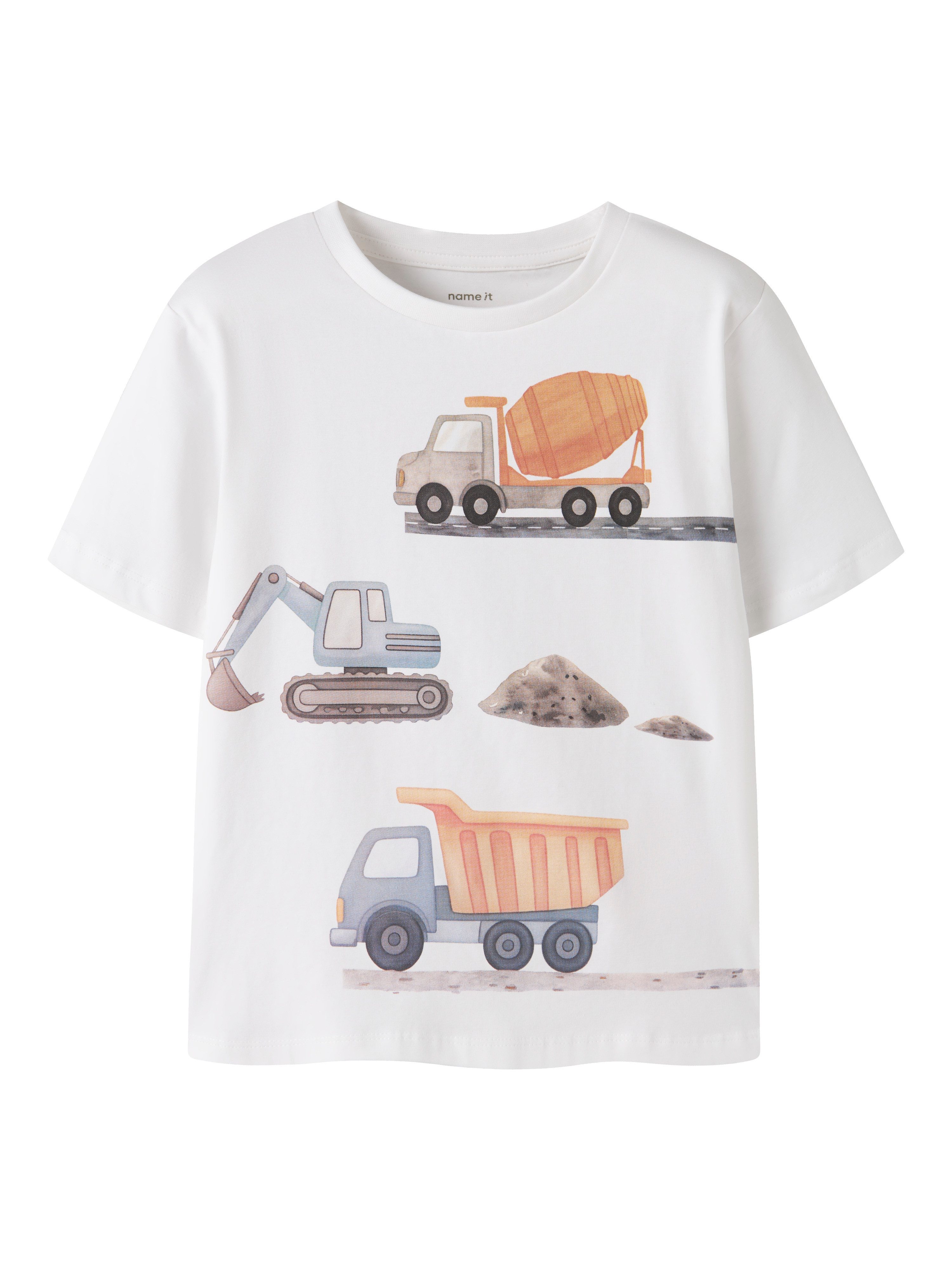 Name It T-Shirt NMMJAVOL SS NREG TOP Baumwollmischung, regular fit