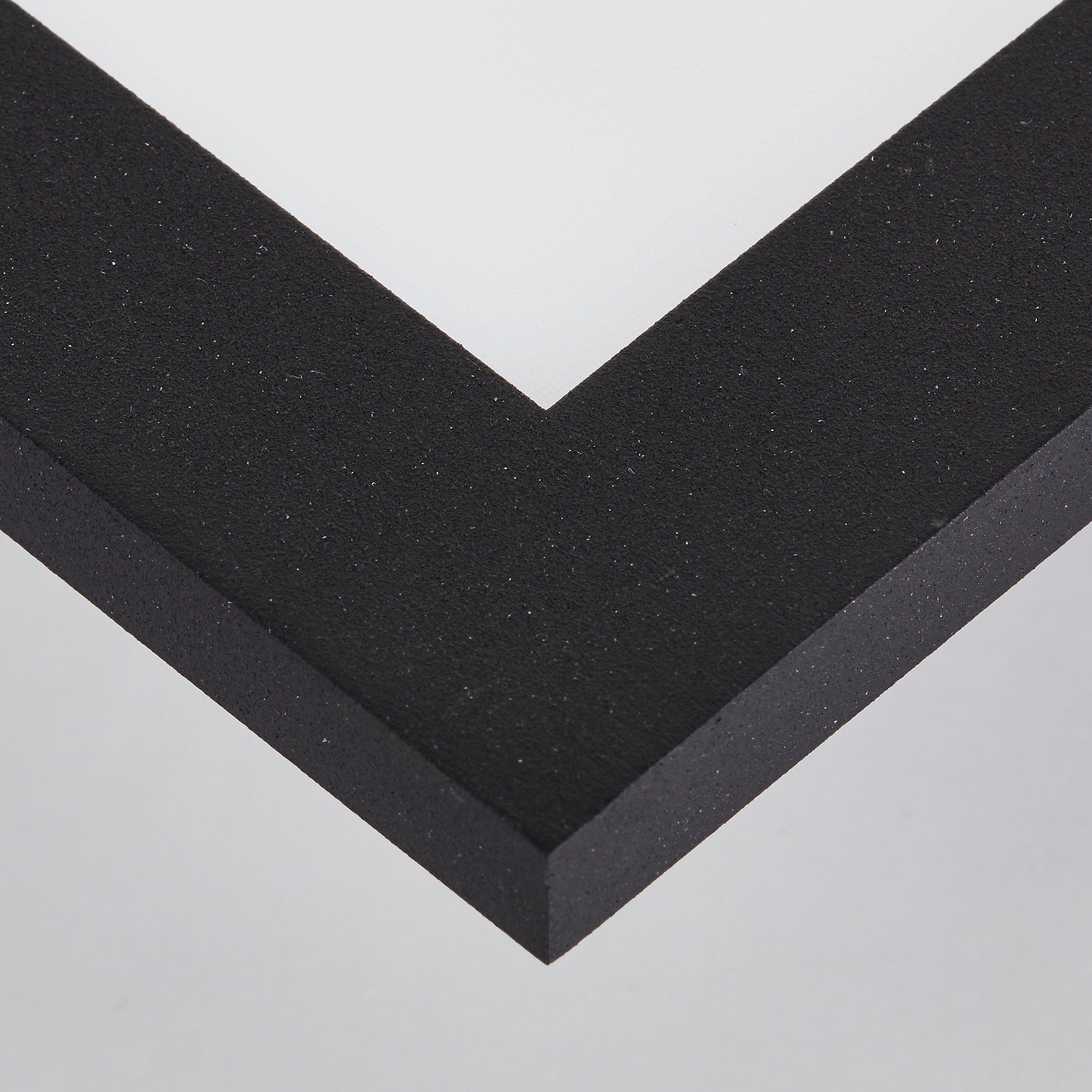 Deckenaufbau-Paneel Metall/Kunststof Jacinda Jacinda, Brilliant schwarz, LED Aufbauleuchte 40x40cm sand