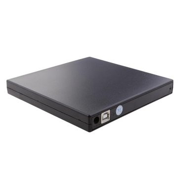 GelldG Externes DVD Laufwerk USB 2.0 CD/DVD Player DVD-ROM Brenner Tragbar DVD-Player (4k Ultra HD, WLAN, 128 GB Festplatte, HD)