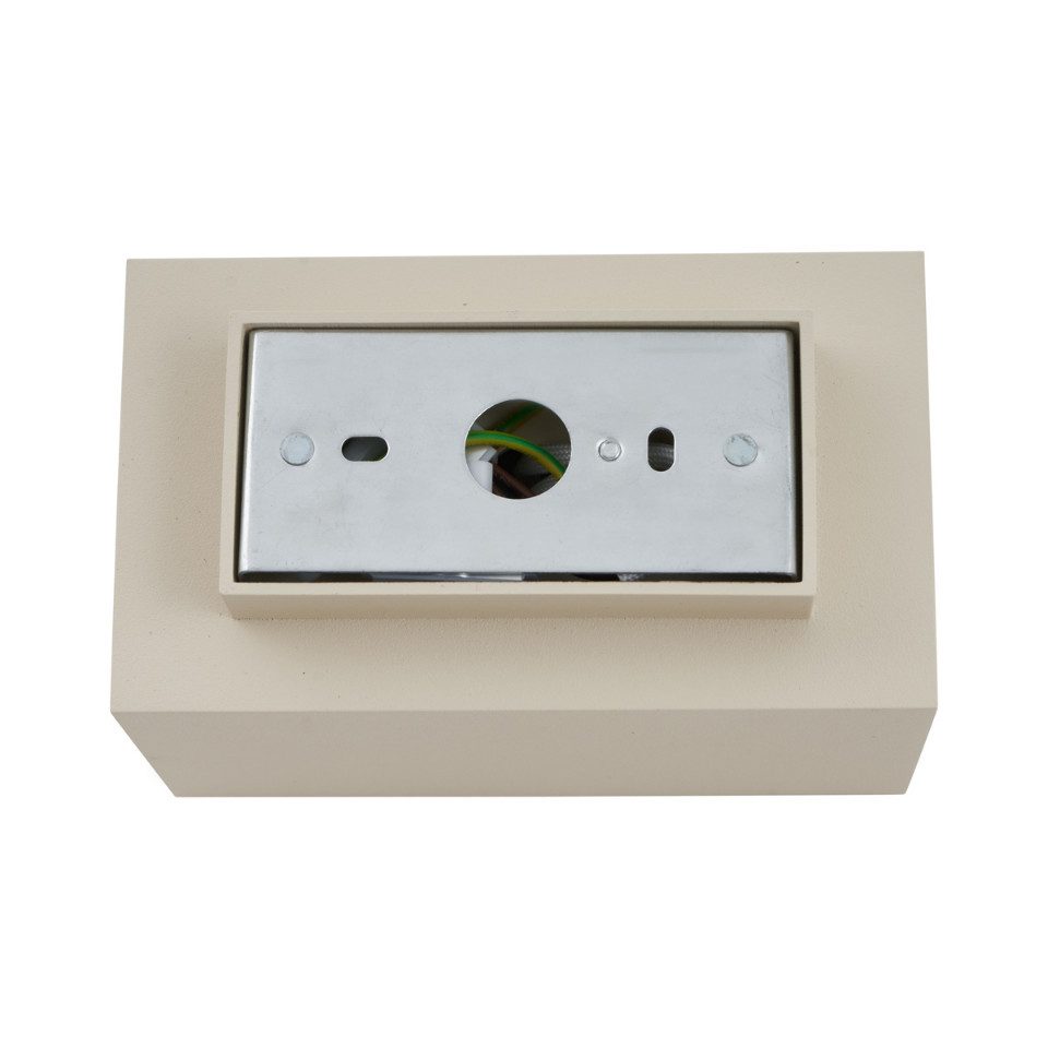 Qazqa Wandleuchte Sandy, ohne Leuchtmittel, GU10, Beige, Modern, Aluminium, 2-flammig