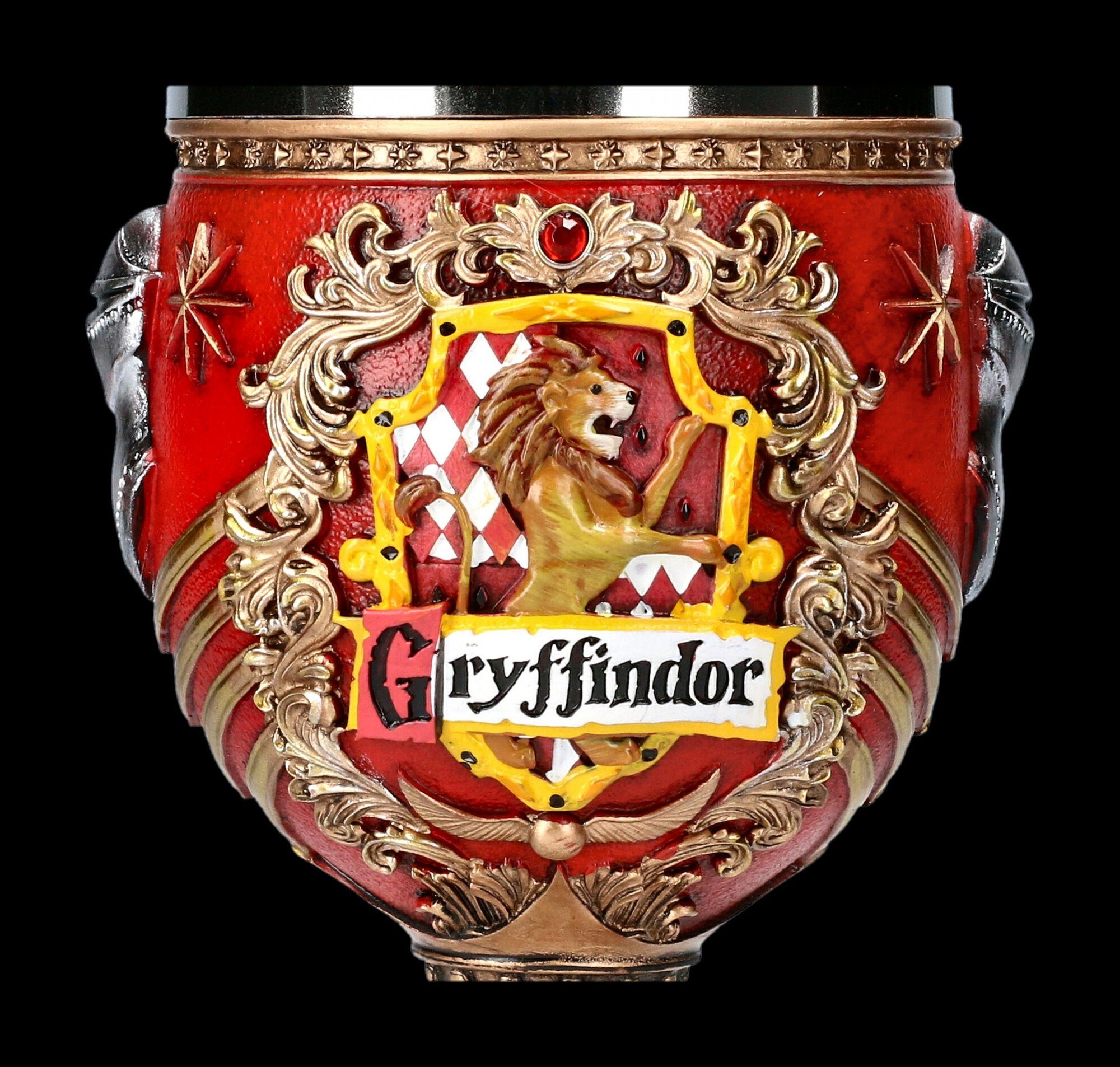 Dekoration - Edelstahl Becher, Becher Harry (Polyresin), Shop Gryffindor Film Figuren Kelch Kunststein - GmbH Potter