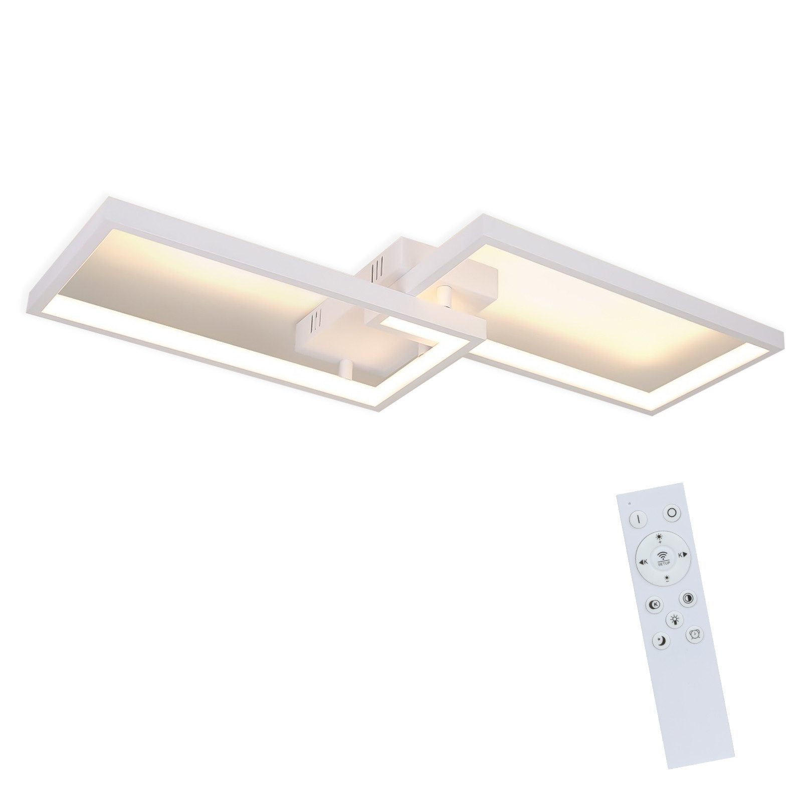 Nettlife LED Deckenleuchte Schwarz Deckenlampe 40W günstig online kaufen