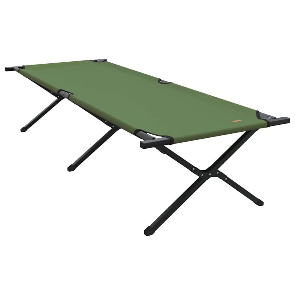 Bett Klapp Schlafbett fürs Camping Grün 210 x 80 x 46 cm