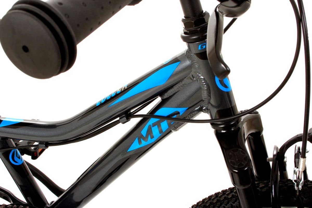 T&Y Trade Mountainbike 20 Zoll Alu Aluminium Kinder Fahrrad MTB Mountainbike Cooler Sch-Blau, 6 Gang Shimano, Kettenschaltung, Alu, Federgabel, 6 Gang