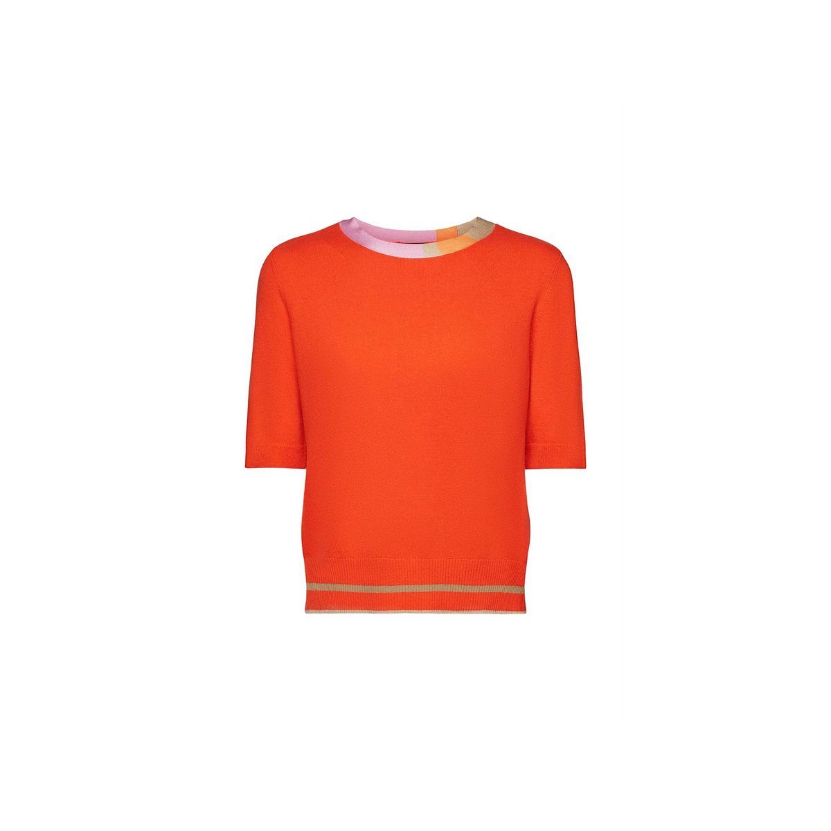 Longpullover Pullover für Damen in orange