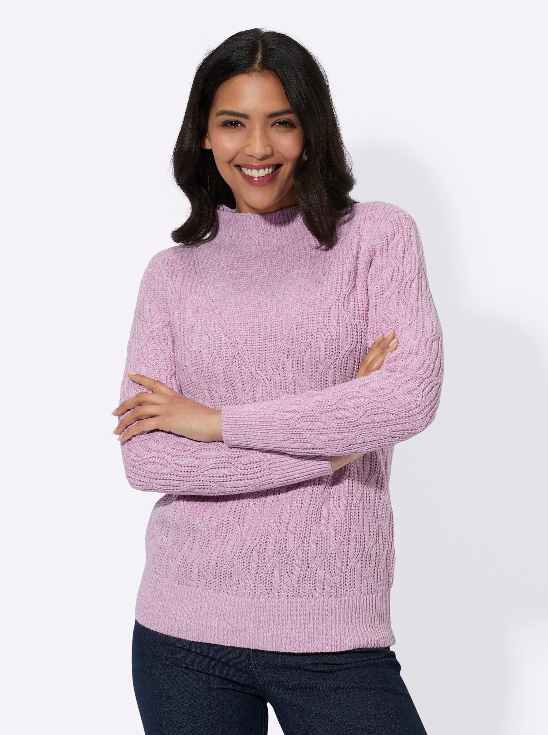 Sieh an! Strickpullover Langarm-Pullover . günstig online kaufen