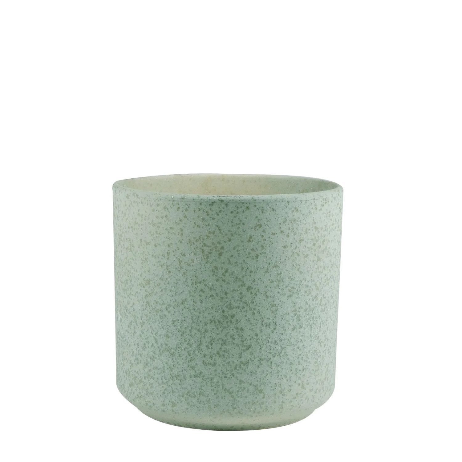 Hakbijl Glass Blumentopf Keramiktöpfe, Höhe: 13cm, Farbe: Grün, Motiv: Gesprenkelt. Reduzierter Preis € 5,27. Unverbindliche Preisempfehlung € 6,90