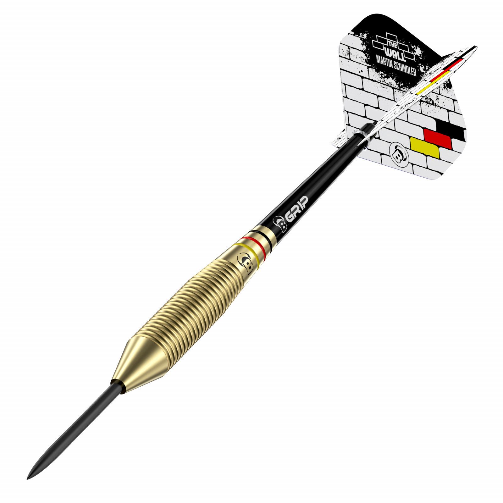 BULL'S Dartpfeil BULL'S Martin Schindler Natural Steeldart, 23g., Messing, Box inklusive