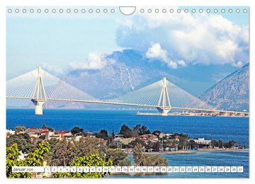 CALVENDO Wandkalender I love Greece (Wandkalender 2025 DIN A4 quer), CALVENDO Monatskalender