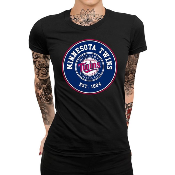 Quattro Formatee Kurzarmshirt Minnesota Twins Damen T-Shirt (1-tlg)