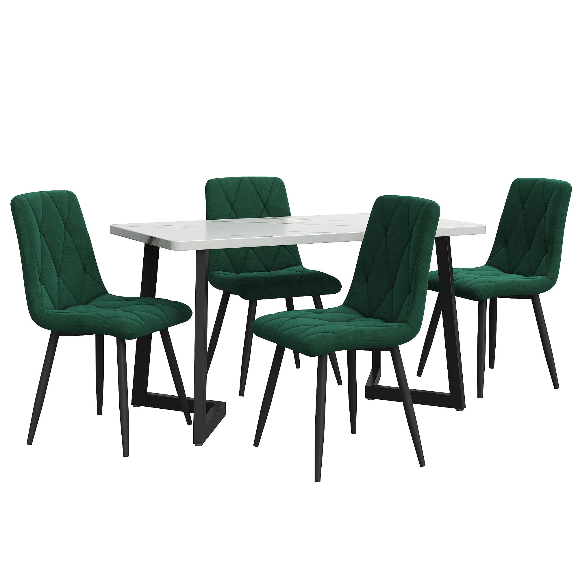 i@home Essgruppe 117×68cm Esstisch mit 4 günstig online kaufen