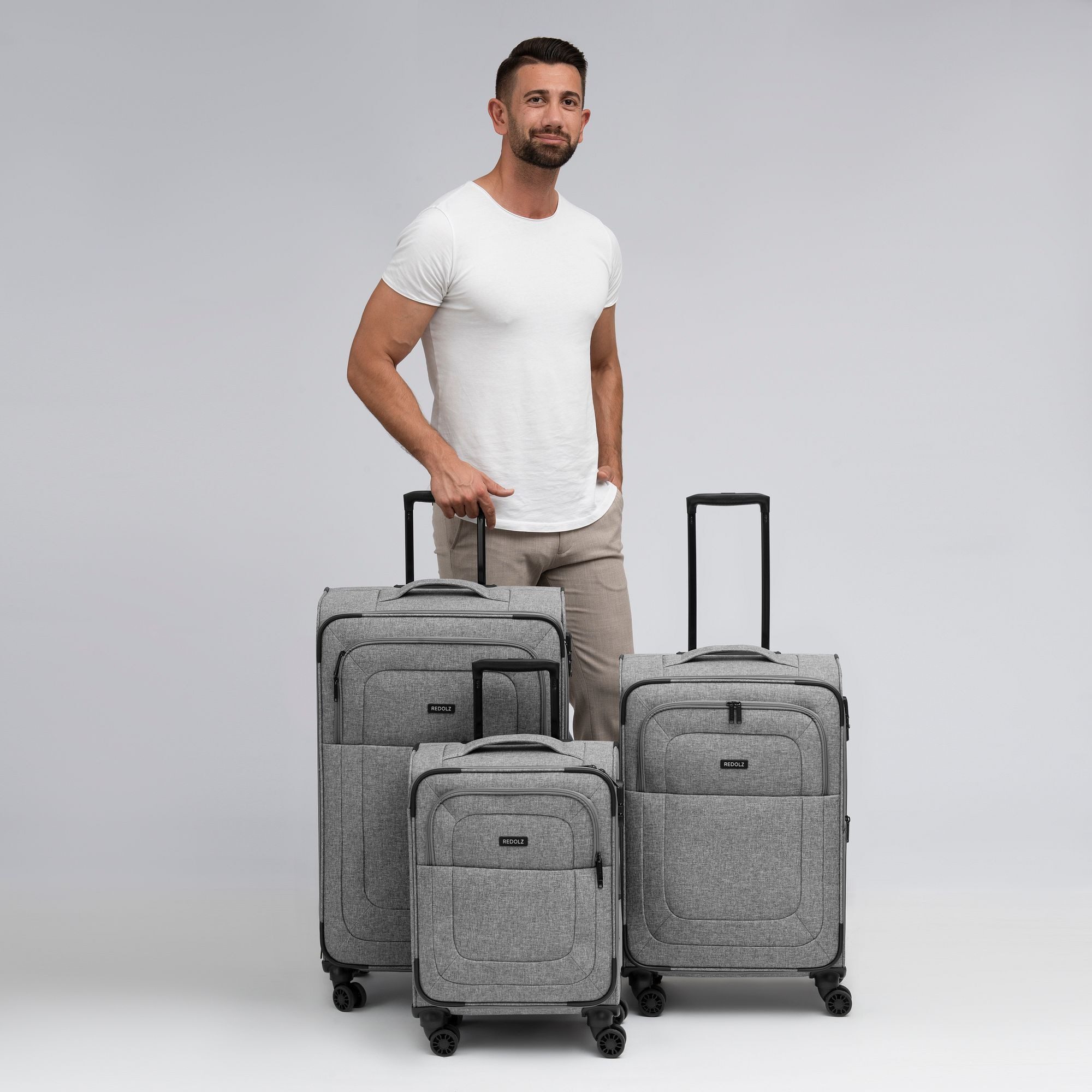 Redolz Trolleyset Essentials 12, 4 Rollen, (3-teilig, 3 tlg), Polyester günstig online kaufen