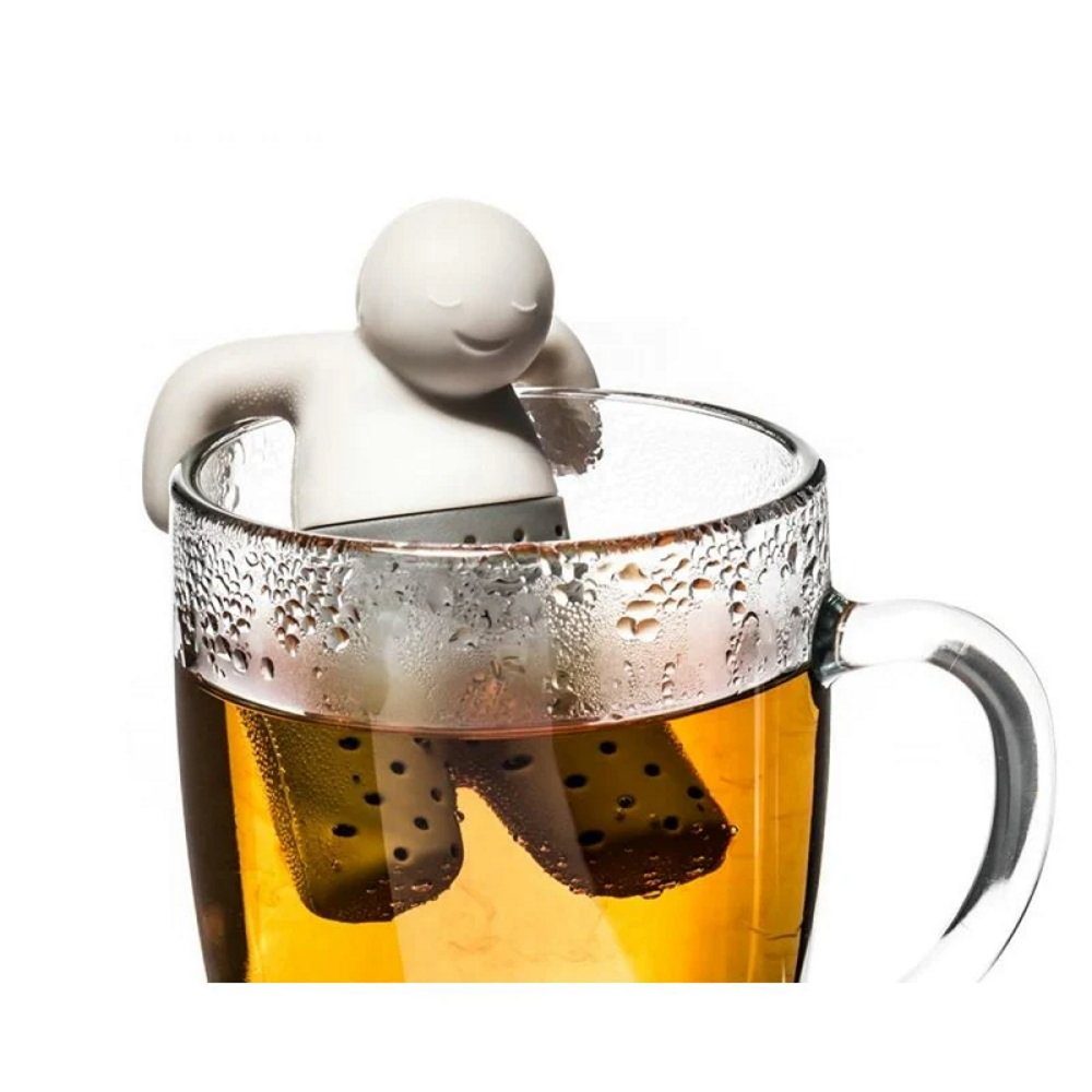 Teenetz Teebeutel Teestab Teefilter Teaman Tea Mr. Teemännchen Aufgussbehälter Tee Sieb Silikon MAVURA Filter Teesieb Teekugel Teeei